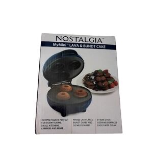 Nostalgia Blue MyMini Lava & Bundt Cake Maker